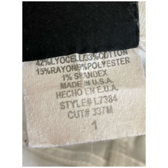 Flying Monkey White Skinny Jeggings Jean-Like Leggings JRs Sz 1 Style#L7384 - Picture 6 of 9